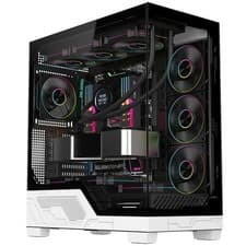 Image of Powercool Ultra Full Tower ATX Gaming PC Case Tempered Glass Panels 4x ARGB Fan