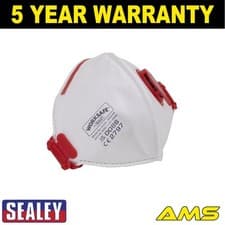 Image of Sealey Worksafe� Valved Fold Flat Mask FFP3 Pack of 10 9333/10