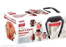 Image of Bauer Shiatsu Neck & Back Massager With Heat, Infrared Hear Function - 16E