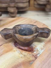 Image of Rustic Wooden Candle Holder / Church Candle Stand / Reclaimed Farmhouse Decor PP