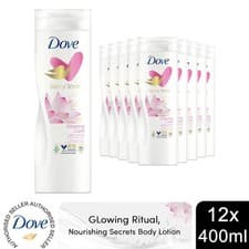 Image of Dove Nourishing Secrets Body Lotion with Lotus FlowerExtract & RiceMilk 12x400ml