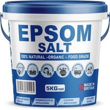 Image of EPSOM SALT 5KG Bucket Food Grade Medical Organic Magnesium Sulphate Bath Salts