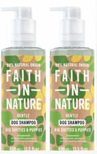 Image of 2X Faith In Nature Natural Gentle Dog Shampoo Chamomile Vegan/Cruelty Free 400ml