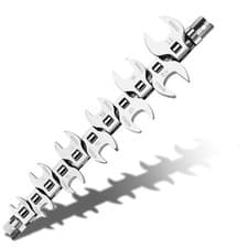 Image of SHALL 11PC 3/8" Crows Foot Wrench Set,10-22mm Metric Crowfoot Wrench Set