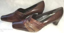 Image of K By Clarks Ladies Brown Leather Shoes Size 8 E NEW Bean Pie Shoes RRP £59.99