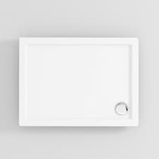 Image of 30mm Slimline Shower Enclosure Tray Square / Rectangle Stone Tray & Free Waste