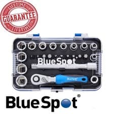 Image of Blue Spot 25 PC 1/4" Ratchet, Socket and Bit Set 4-13mm (T10-T40)