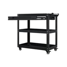 Image of 3-tier Tool Trolley Cart Roller Cabinet Garage Workshop with Drawer