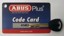 Image of Abus Plus Key Cut to Code / Abus X Plus Key Cut to Code Number