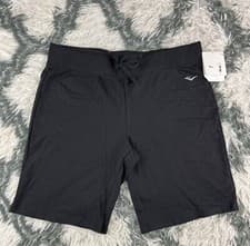 Image of NWT Everlast Girls Knit Bermuda Shorts Black Size 18 1/2