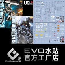 Image of [EVO MG-85] Water Decal for MG 1/100 Gundam MK-II (Titans + AEUG) (Fluorescent)