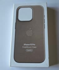 Image of Genuine Official Apple iPhone 15 Pro FineWoven Magsafe Case Taupe MT4J3ZM/A