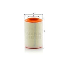 Image of MANN Air Filter Insert 146mm Outer ⌀ 240mm Height Fits Alfa Romeo Giulietta