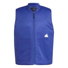 Image of ADIDAS Gilet Men's Size M Blue Puffer Windproof Water-Repellent RRP £99.99