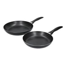 Image of KitchenCraft Non-Stick Frypan Set of 2, 24cm & 28cm