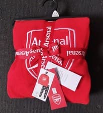 Image of Arsenal Boys Pyjamas Long Sleeves Cosy Red/Black Size 11-12years Chest30/W26 New