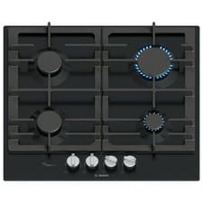Image of Bosch Series 6 60cm 4 Burner Gas Hob - Black PCP6A6I90