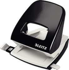 Image of Leitz Hole Punch, 30 Sheets, Guide Bar with Format Markings, Metal, WOW Range, 5