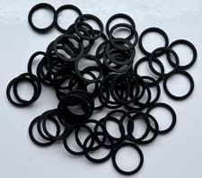 Image of Black Fibre Washers- 19.9mm O/D X 15.8mm I/D X 1.5mm Thk- Various quantities