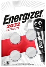 Image of Energizer Battery CR2032 4 Pack 3V Lithium Coin Cell for Heart Rate Monitors