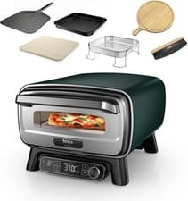 Image of Ninja Artisan Electric Outdoor Pizza Oven & Air Fryer, British Racing Green edtn