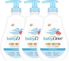 Image of Baby Dove Rich Moisture Head to Toe Wash - Gentle Nourishing Hair Body Wash for