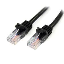 Image of StarTech Cat5e Patch Cable with Snagless RJ45 Connectors - 5 m Black