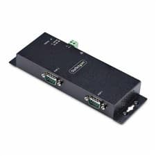 Image of StarTech 2-Port Serial to Ethernet Adapter IP Serial Device Server For Remote...