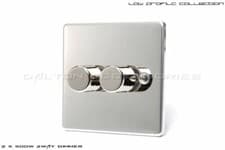 Image of POLISHED CHROME LIGHT SWITCHES, SOCKETS, DIMMERS, 20% MIXED ITEM DISCOUNT!