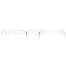 Image of Arched Garden Fence Set 77.3x26 cm Green vidaXL