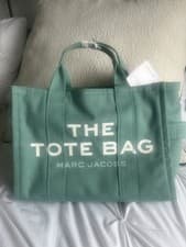 Image of Marc Jacobs Medium Canvas Tote Bag Green New With Tags