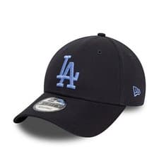 Image of New Era Cap Men's MLB LA Dodgers Team Basic Navy & Blue 9FORTY Adjustable Hat