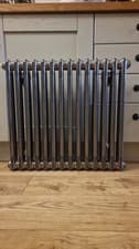 Image of Double Column Designer Radiator 650x600 Anthracite / Gunmetal Trad Column Rad