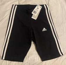 Image of Adidas Women’s 3-Stripe High Waist CYCL Tight Bike Shorts Size XS New With Tags