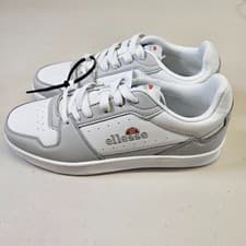 Image of Ellesse Nole Cupsole Trainers White Grey UK 6 EU 39 Lace Up Sneakers