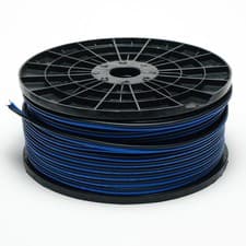 Image of 5 METRES OXYGEN FREE COPPER 16 GAUGE BLUE/BLACK SPEAKER WIRE OFC 16 AWG