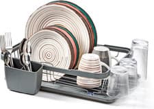 Image of Anika Kitchen Dish Drainer & Drying Rack/Removable Drip Tray & Cutlery Holder/La