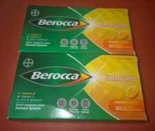 Image of X2 Berocca Immuno Effervescent Orange Flavour Food Supplement 30 Tablets