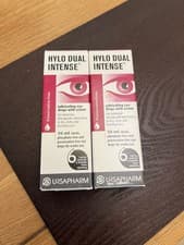 Image of Hylo-Forte Lubricating Eye Drops 2 x 10ml Brand New And Sealed exp 6/28
