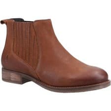Image of Hush Puppies Edith Leather Women's Tan Boots New
