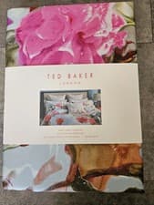 Image of Ted Baker Floating Floral Duvet Cover King Size + 2 pillowcases, BNIP, RRP £180