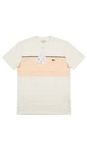 Image of Lacoste T-Shirt Men's 2XL Beige Colourblock Jersey Classic Fit Short Sleeve NWT