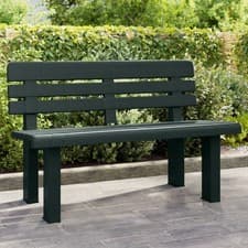 Image of Garden Bench Green 110x52x71 cm Polypropylene
