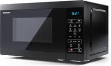 Image of SHARP YC-MS02U-B Compact 20 Litre 800W Digital Microwave, 11 Power Levels, ECO M