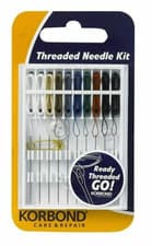 Image of Korbond Threaded Sewing Needle Kit 10pcs Handy repair holiday