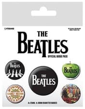 Image of The Beatles (White) Badge Pack