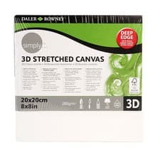Image of Daler Rowney 3d Stretched Canvas 20x20x4cm