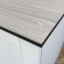 Image of SALE WHITE GREY OAK Compact Laminate Worktop Solid Core NOT Chipboard Kitchen