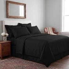 Image of T250 Satin Stripe 100% Cotton Flat Sheet Soft Breathable Hotel Quality Bed Sheet