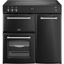 Image of Belling 444411823 Farmhouse 90Ei Electric Induction Range Cooker Black RRP £1699